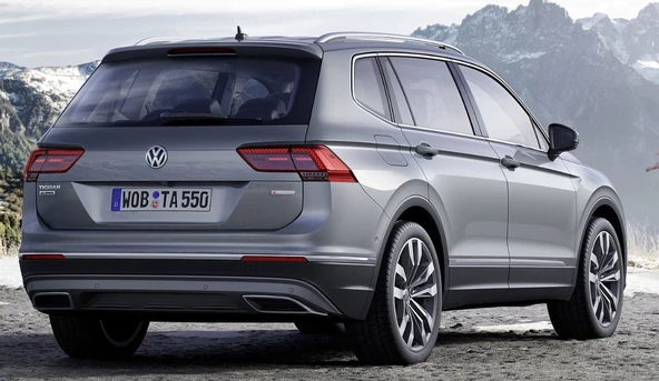 AUTOGP Vw tiguan arka tampon difüzör çift çıkış 2016+ r-line görünüm
