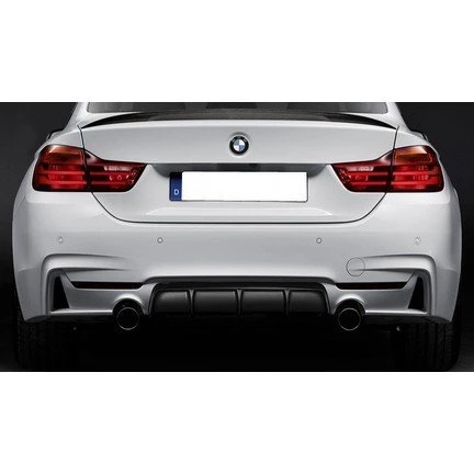 AUTOGP Bmw F32 F33 arka tampon difüzörü 2 çıkış m-performance 4 serisi
