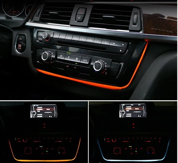 AUTOGP Bmw F32 F33 klima çerçevesi paneli ledli ışıklı piano black