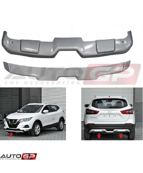 Nissan qashqai difüzör ön arka tampon koruma 2018 2019 2020