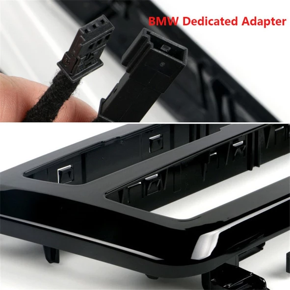 AUTOGP Bmw F32 F33 klima çerçevesi paneli ledli ışıklı piano black - 3