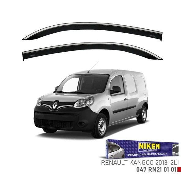 NİKEN Renault kangoo cam rüzgarlığı kromlu 2010+ niken 2li