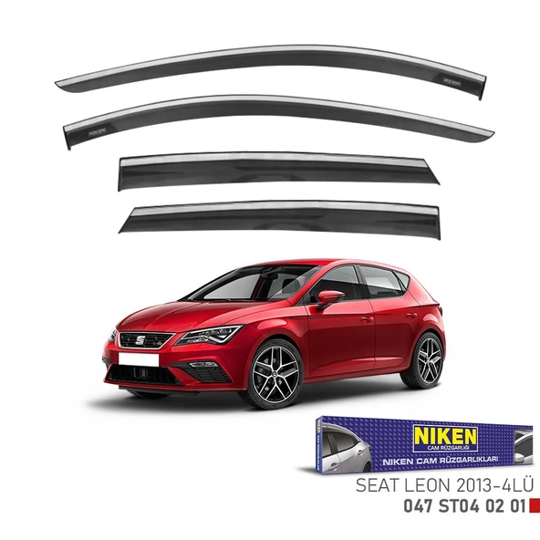 NİKEN Seat leon cam rüzgarlığı kromlu 2013+ niken