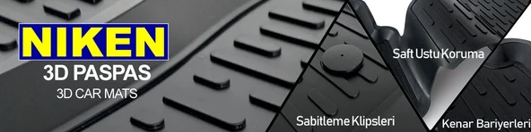 NİKEN Vw polo 6r 3d havuzlu paspas 2009+ niken - 2