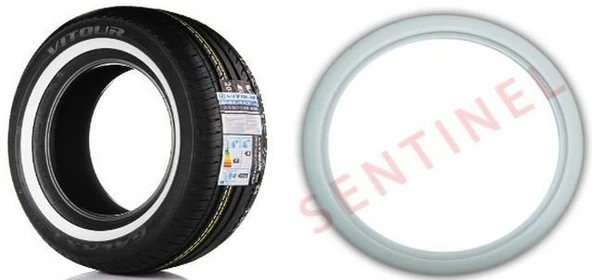 SENTİNEL Lastik yanağı 13 jant beyaz 4adet
