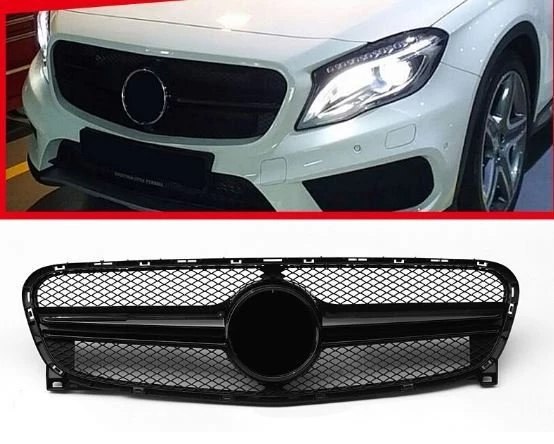 AUTOGP Mercedes gla diamond amg ön panjur ızgara seti 2014+ x156 siyah taiwan