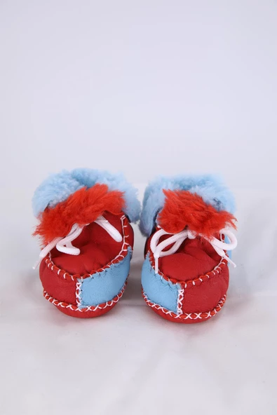 Babyhola Kız Erkek Bebek %100 Deri Patik Panduf Yenidoğan İlk Adım Ayakkabı Kutulu Hediyelik 8000 - 12