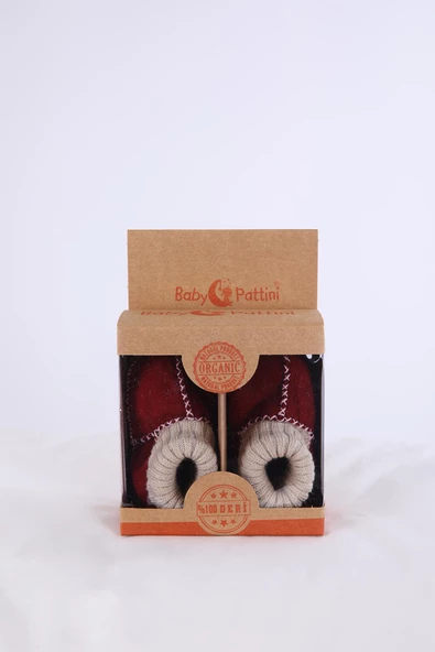 Babyhola Kız Erkek Bebek %100 Deri Patik Panduf Yenidoğan İlk Adım Ayakkabı Kutulu Hediyelik 8000C200 - 9