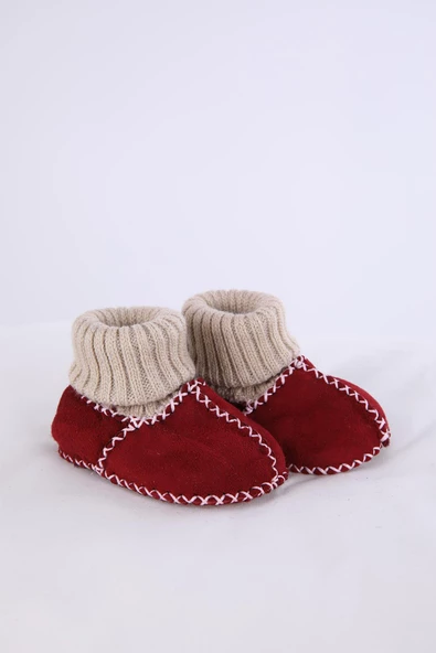 Babyhola Kız Erkek Bebek %100 Deri Patik Panduf Yenidoğan İlk Adım Ayakkabı Kutulu Hediyelik 8000C200 - 10