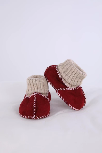 Babyhola Kız Erkek Bebek %100 Deri Patik Panduf Yenidoğan İlk Adım Ayakkabı Kutulu Hediyelik 8000C200 - 11