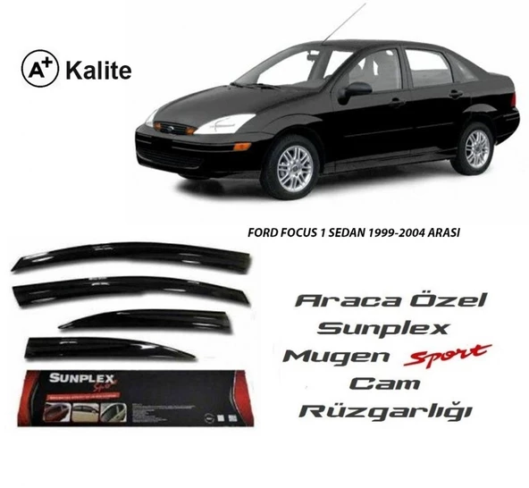 SUNPLEX Ford focus 1 cam rüzgarlığı 1998 / 2004 sunplex mugen tip ürün görseli