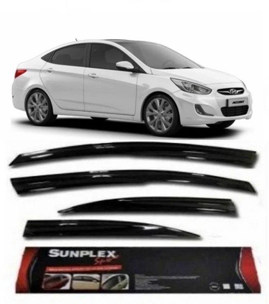 SUNPLEX Hyundai accent blue cam rüzgarlığı sunplex mugen tip