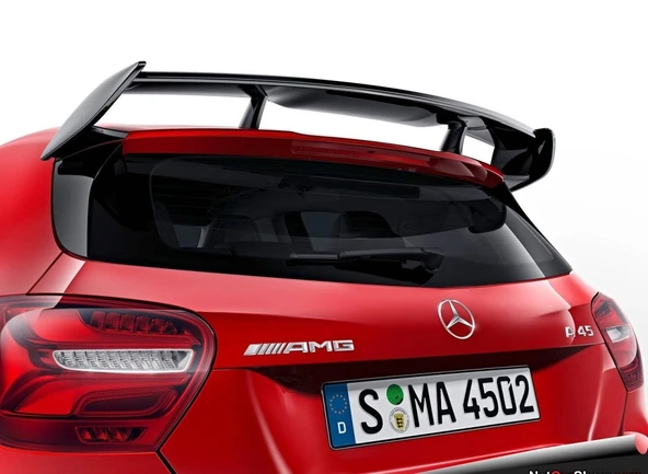 AUTOGP Mercedes w176 a45 amg gt bagaj üstü spoiler siyah boyalı 2012 / 2018