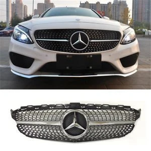 AUTOGP Mercedes w205 diamond amg ön panjur ızgara seti 2014 / 2018 c serisi