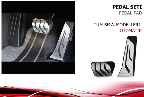 AUTOGP BMW F30 pedal seti takımı geçmeli otomotik 2 parça 2012 / 2018