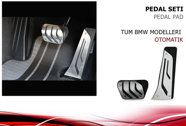 BMW F10 pedal seti takımı geçmeli otomotik 2 parça