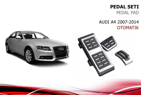 Audi a4 pedal seti takımı geçmeli otomotik 2008/ 2015