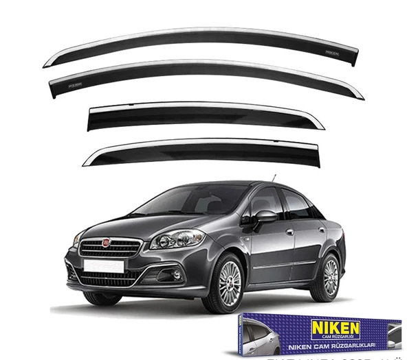 NİKEN Fiat linea cam rüzgarlığı kromlu niken