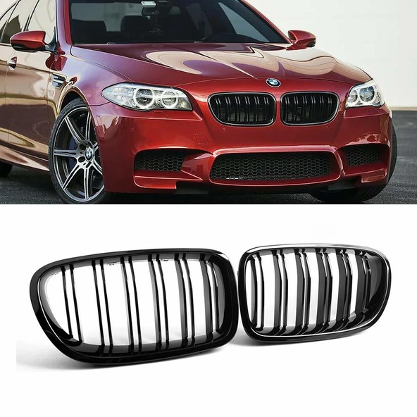 AUTOGP Bmw F10 m5 ön böbrek panjur piano black çift tırnak