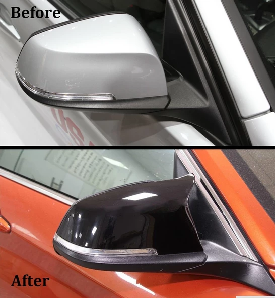 AUTOGP Bmw f30 ayna kapağı piano black m3 f80 model tırnaklı - 3