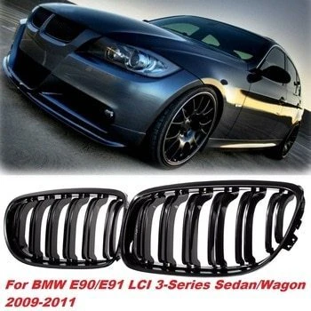 AUTOGP Bmw e90 lci m3 ön böbrek panjur piano black 2009 - 2012 çift tırnak - 1