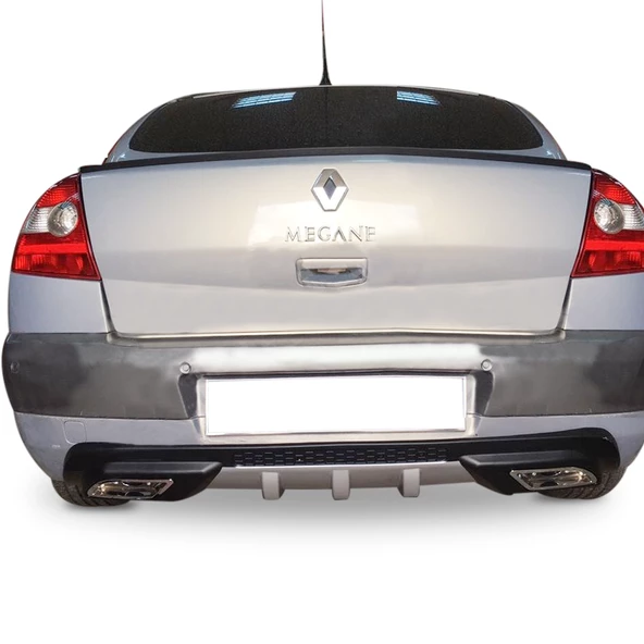 AUTOGP Renault megane 2 difüzör arka tampon çift çıkış egzoz  gri