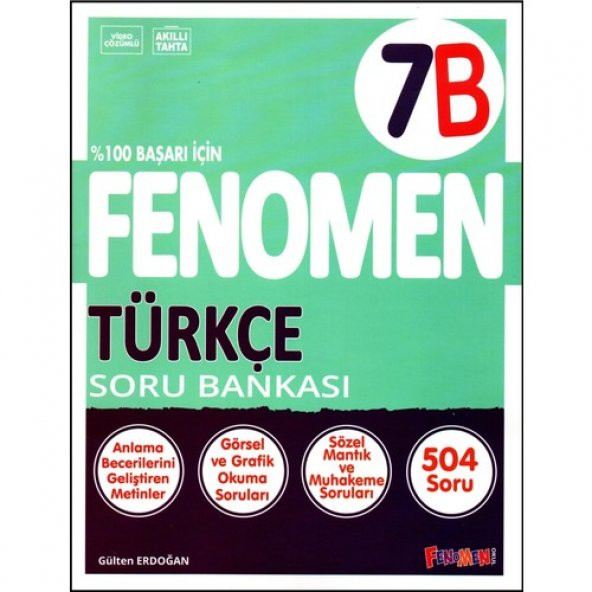 Fenomen Yayıncılık Fenomen 7. Sınıf Türkçe Soru Bankası (B)