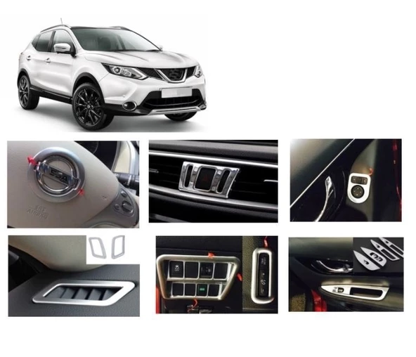 AUTOGP Nissan qashqai konsol torpido iç kaplama seti 2014+
