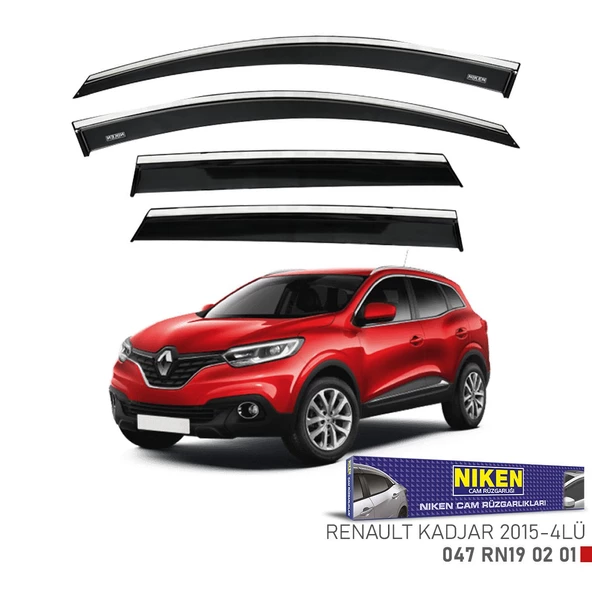 NİKEN Renault kadjar cam rüzgarlığı kromlu 2015+ niken