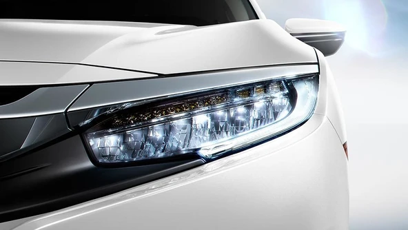 AUTOGP Honda civic fc5 uyumlu ön far lambası ledli executive model led kayar sinyalli 2016+