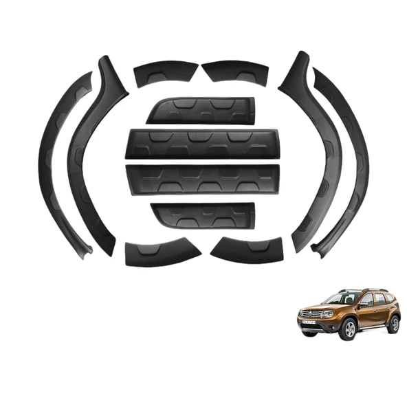 AUTOGP Dacia duster dodik ve kapı koruma çamurluk kaplama plastik 2010 / 2017