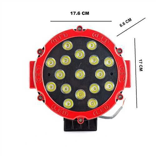 Oscar Off road sis lambası ledli 51watt 17 ledli kırmızı 4x4 - 4