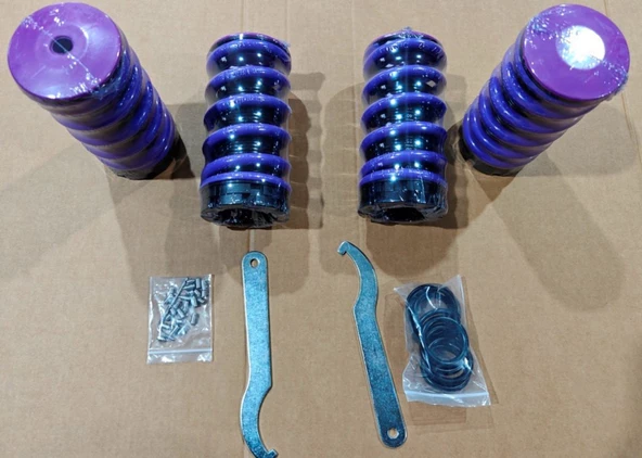 Autogp Honda civic uyumlu spor helezon yay coilover alçaltma kiti ayarlı 1992 / 1995 - 3