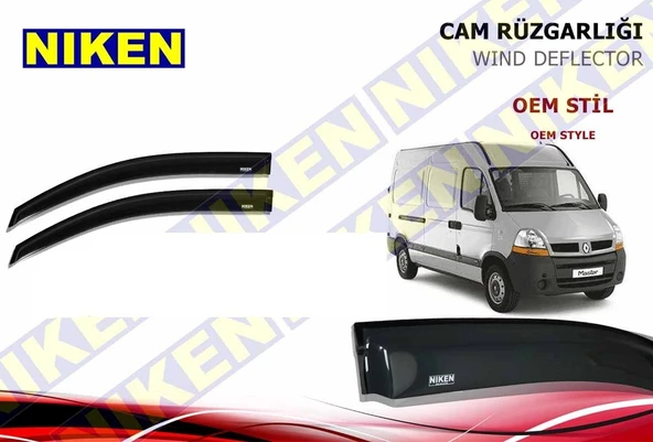 NİKEN Renault Master cam rüzgarlığı 1998 -2010 niken 2li
