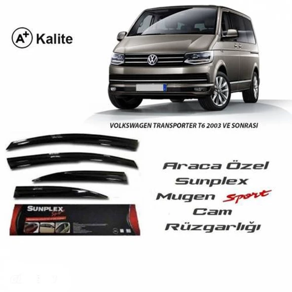 SUNPLEX Vw transporter t5 t6 t7 cam rüzgarlığı mugen tip sunplex
