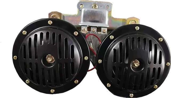 Oscar Süpertone çiftli korna 12volt Hella Tip krom