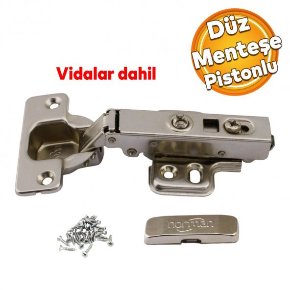 Norman Mutfak Vestiyer Kiler Dolabı Mobilya Kapak Kapağı Metal Düz Krom Pistonlu Tas Menteşe ürün görseli