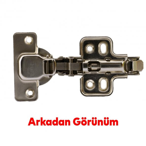 Norman Mutfak Vestiyer Kiler Dolabı Mobilya Kapak Kapağı Metal Düz Krom Pistonlu Tas Menteşe - Resim 3