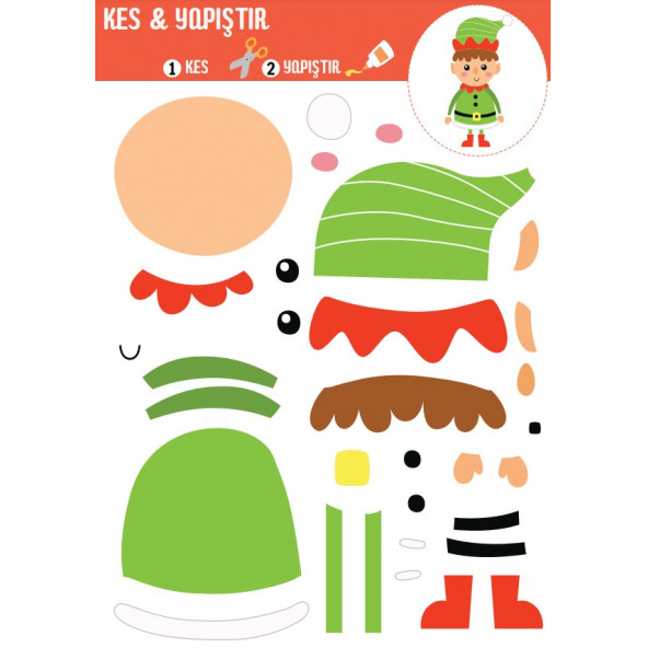 Okul Öncesi EN SÜPER KES-YAPIŞTIR Kitabı - Resim 3