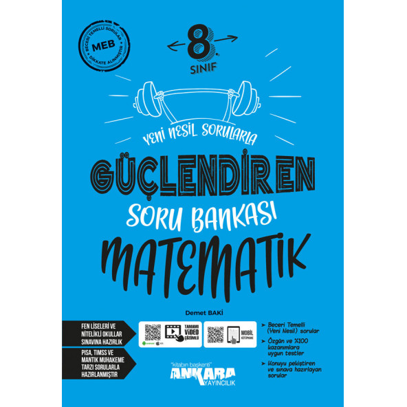 Ankara Yayıncılık 8. Sınıf Matematik Güçlendiren Soru Bankası