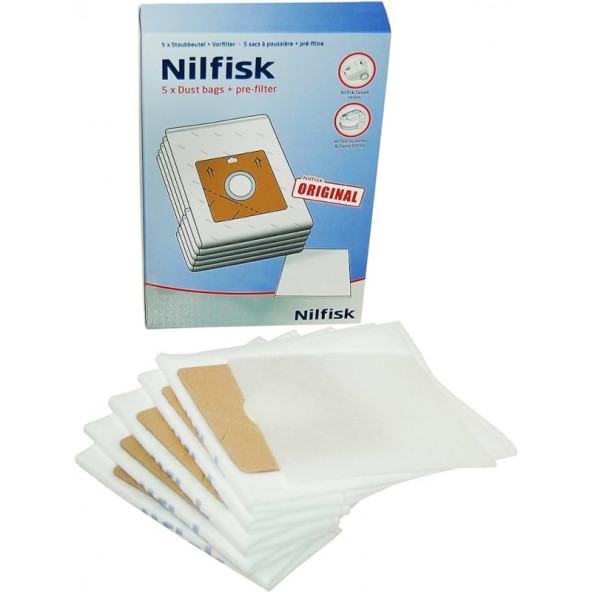 Nilfisk 78602600 Toz Torbası (5'li Paket)