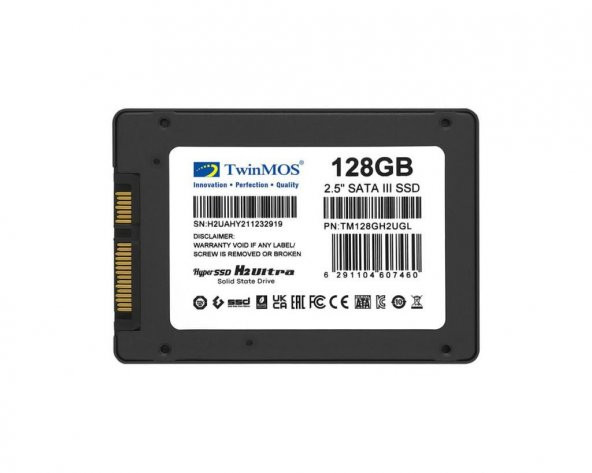 TWINMOS 128GB 2.5" SATA3 SSD 580Mb-550Mb/s GREY - 4