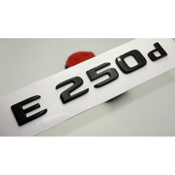 E 250d Bagaj Parlak Siyah ABS 3M 3D Yazı Logo