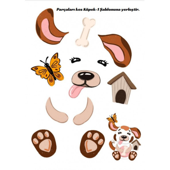 Laminasyonlu KES-YAPIŞTIR Eğitim Seti - Resim 4