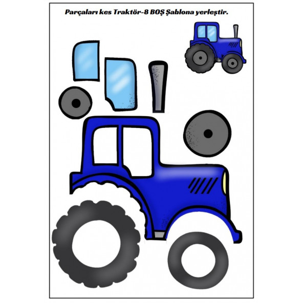 Laminasyonlu KES-YAPIŞTIR Eğitim Seti - Resim 5