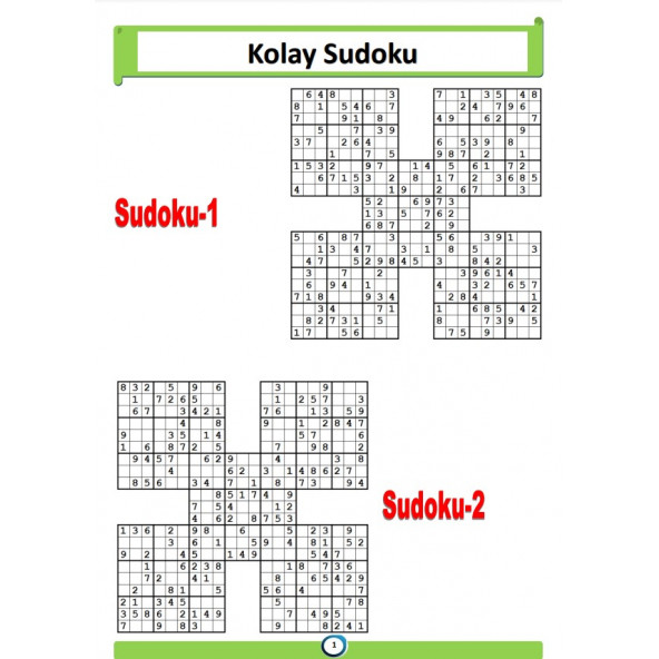 Samurai Sudoku Kitap Seti (2 Fasikül) - Resim 2