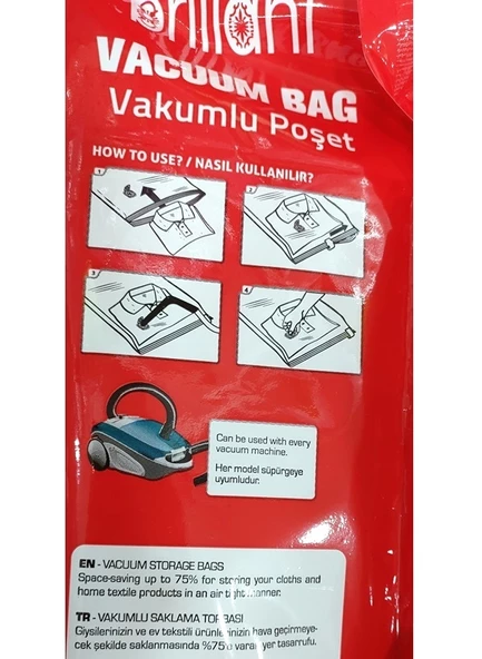 Brillant Vakumlu Hurç, 2li Set, Jumbo Boy 73x130 - 4