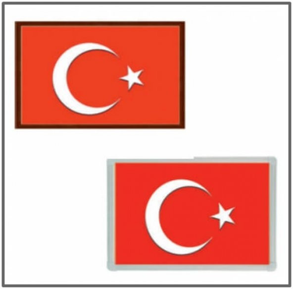 Ant Türk Bayrağı Mdf Çerçeve 20X30