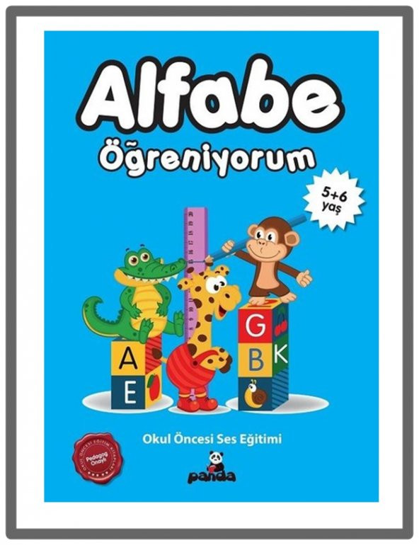 Beyaz Panda - Alfabe Öğreniyorum 5+6 Yaş
