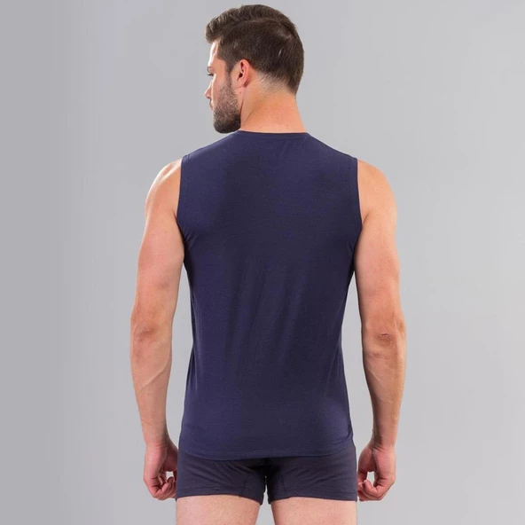 ÖDÜL ERKEK 7013 KOLSUZ O YAKA ATLET LACİVERT 2Lİ - 2